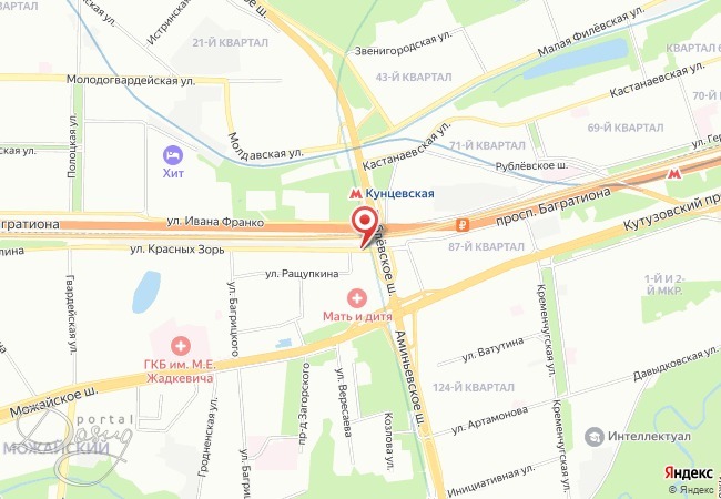 Ad on the map